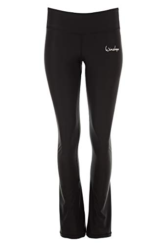 WINSHAPE Damen Functional Bcl102, Schwarz, Slim Style, Fitness Freizeit Sport Yoga Workout Boot Cut Leggings, Schwarz, EU im Sale